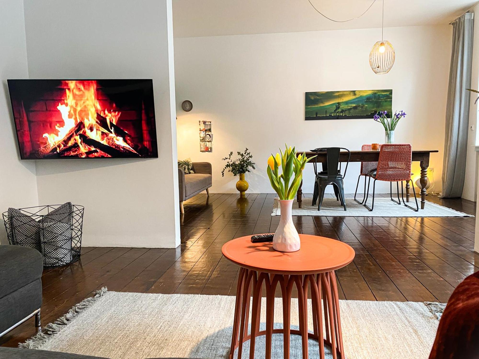 Apartments "Am Rheinorange", Netflix & Prime Duisburg Buitenkant foto